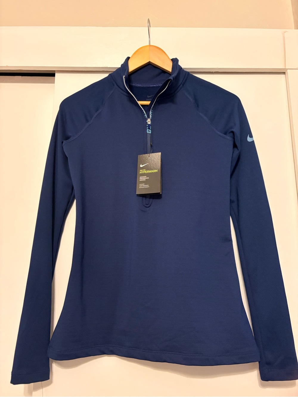 Nike Women's Navy Half-Zip Performance Top